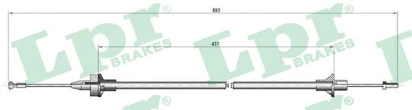 Тросик сцепления Formpart/Otoform 1523032