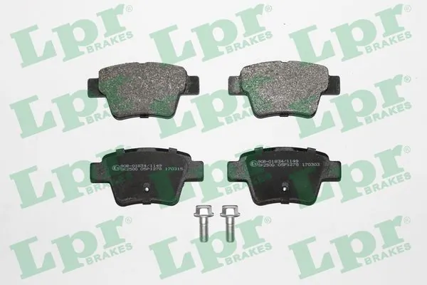 05P1278 LPR Колодки тормозные дисковые комплект