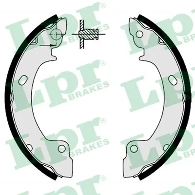 Задние барабанные колодки 5830525A00S Hyundai/Kia
