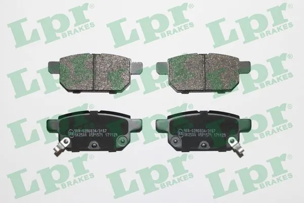 05P1571 LPR Колодки тормозные дисковые комплект