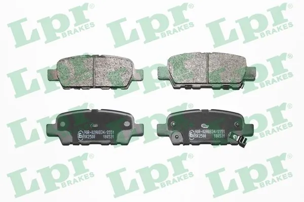 05P1862 LPR Колодки тормозные дисковые комплект