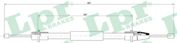 Купить AD3502041 Adriauto Задний правый трос ручника