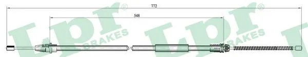 Трос стояночного тормоза задний правый Adriauto AD3502071 цена, от 11.57 USD