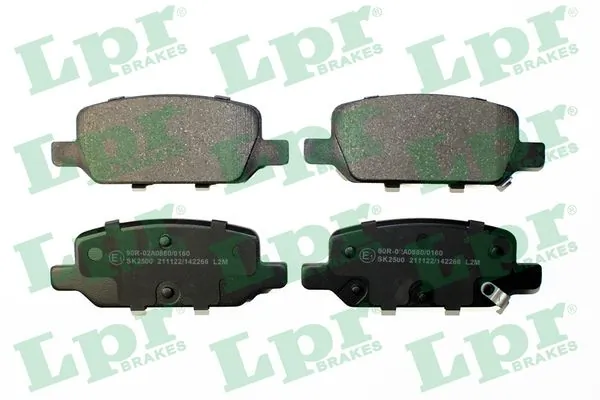 05P2266 LPR Колодки тормозные дисковые комплект