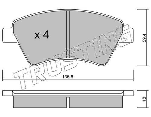 Sapatas do freio dianteiras de disco Renault Scenic 2 JM0, JM1