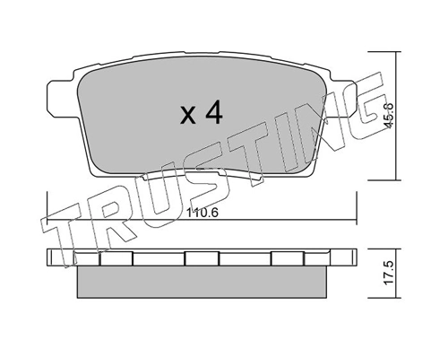 Sapatas do freio traseiras de disco Mazda CX-7 ER