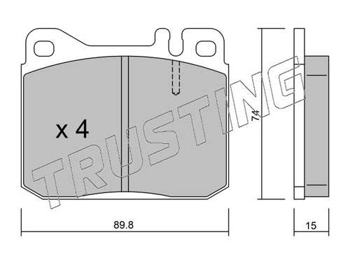 Sapatas do freio dianteiras de disco Mercedes E C123