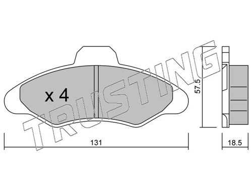 Sapatas do freio dianteiras de disco Ford Escort 5 GAL