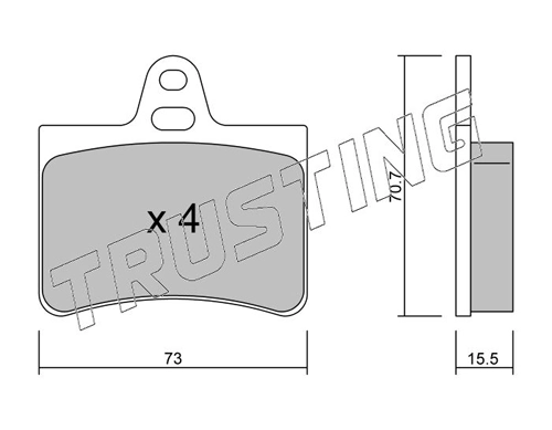 Sapatas do freio traseiras de disco Citroen C5 1 DC
