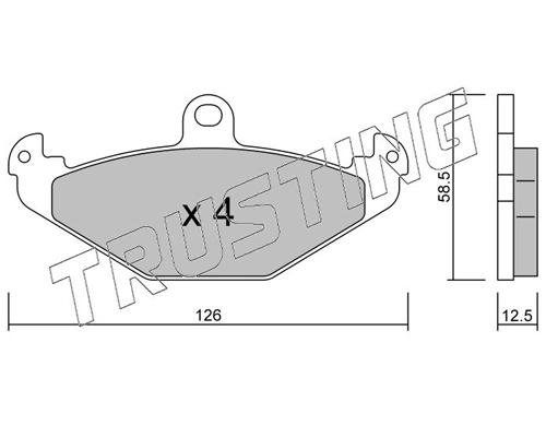 Sapatas do freio traseiras de disco Renault 21 S48