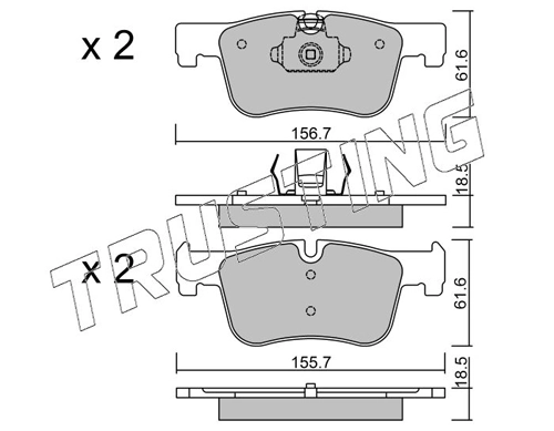 Sapatas do freio dianteiras de disco BMW 1 F21