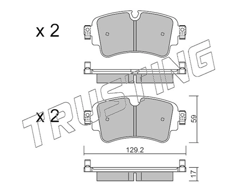 Sapatas do freio traseiras de disco Audi A6 4A5