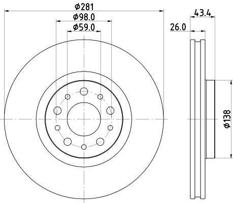 Передние тормозные диски 9518041 Brembo