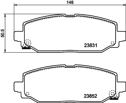 K68386838AA Chrysler Колодки тормозные дисковые комплект