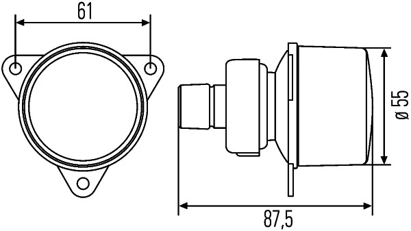 2BA008221007 HELLA Указатель поворота левый=правый