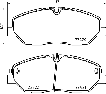 Передние тормозные колодки CKKH70 CTR