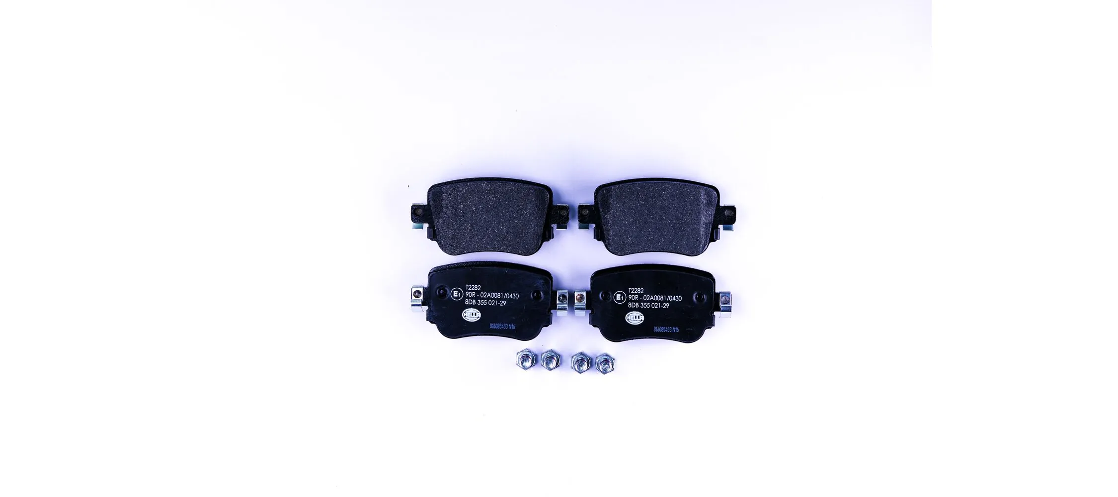 Колодки тормозные задние дисковые HELLA 8DB355021291