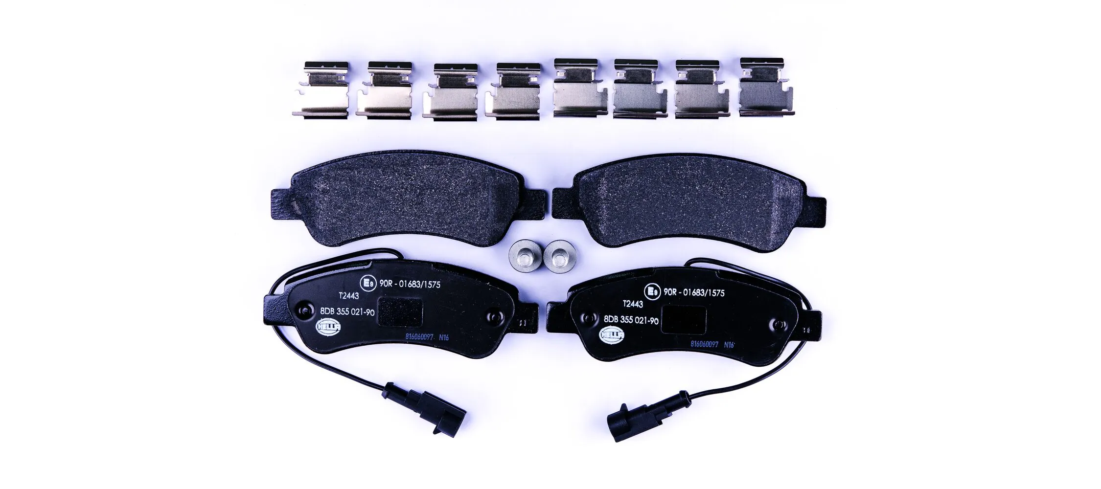 Колодки тормозные задние дисковые HELLA 8DB355021901