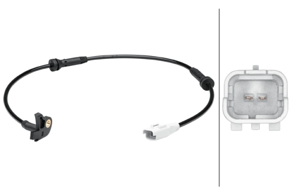  Sensor dianteiro de ABS Citroen C4 GRAND PICASSO I monovolume (UA) (2006 - 2013) GRAND PICASSO I