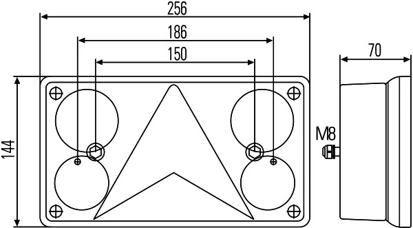 2VP340400147 HELLA Фонари задние