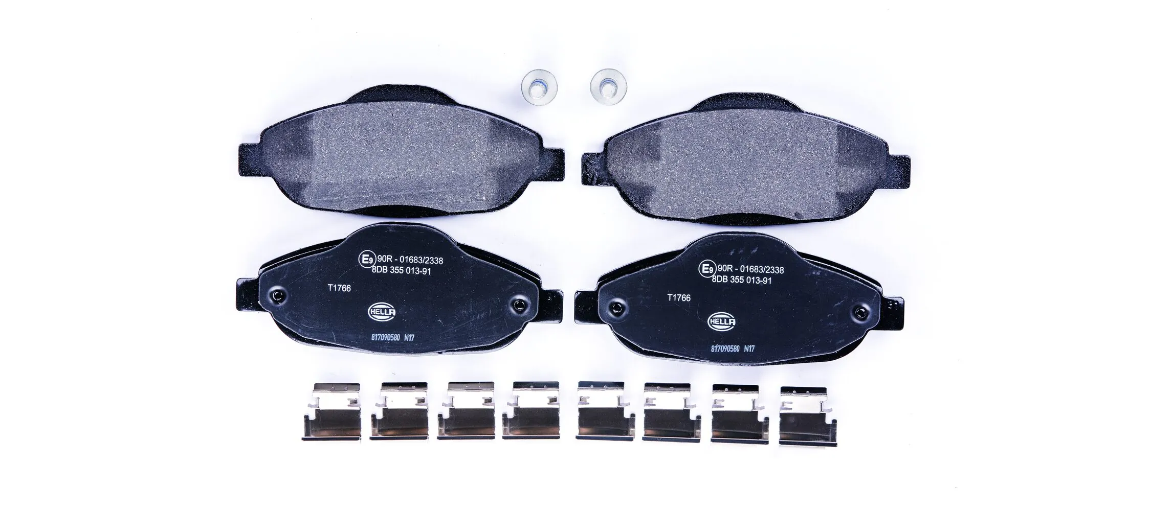 Колодки тормозные передние дисковые HELLA 8DB355013911