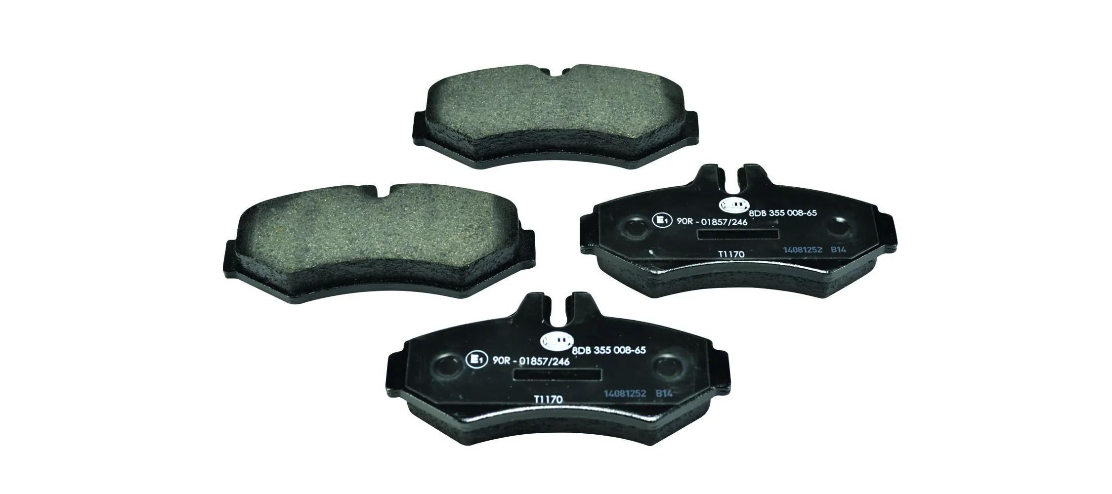 Колодки тормозные задние дисковые HELLA 8DB355008651