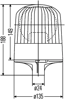 2RL007551001 HELLA Проблесковый маяк