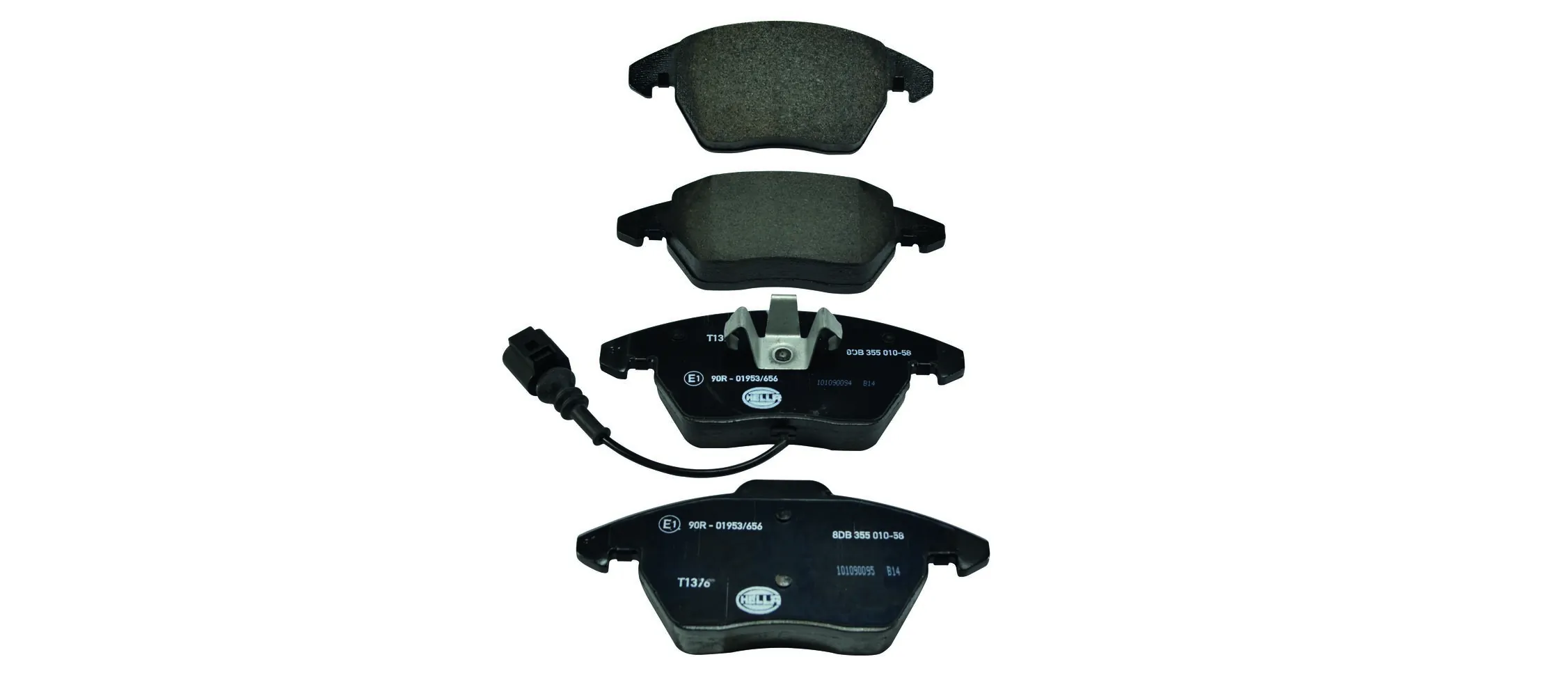 Колодки тормозные передние дисковые HELLA 8DB355010581