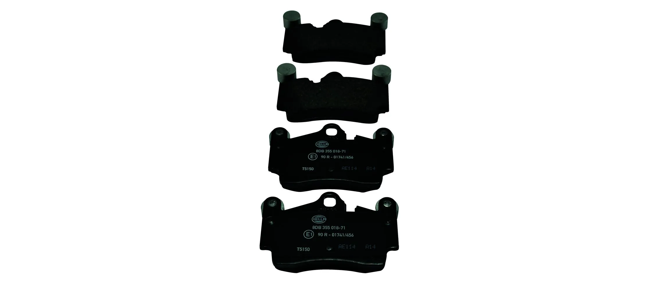Колодки тормозные задние дисковые HELLA 8DB355018711