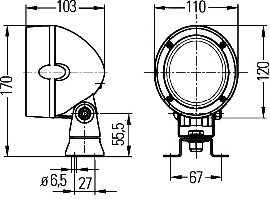 1GM996134061 HELLA Фонарь дополнительный, универсальный