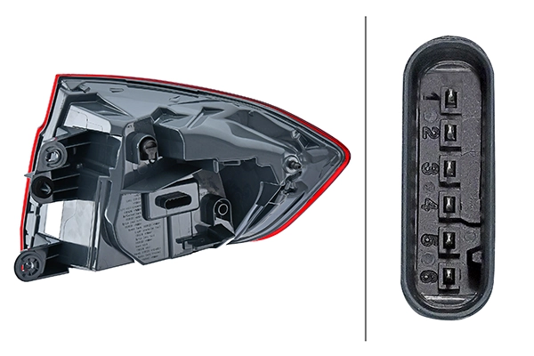 2SD012147411 HELLA Фонарь задний