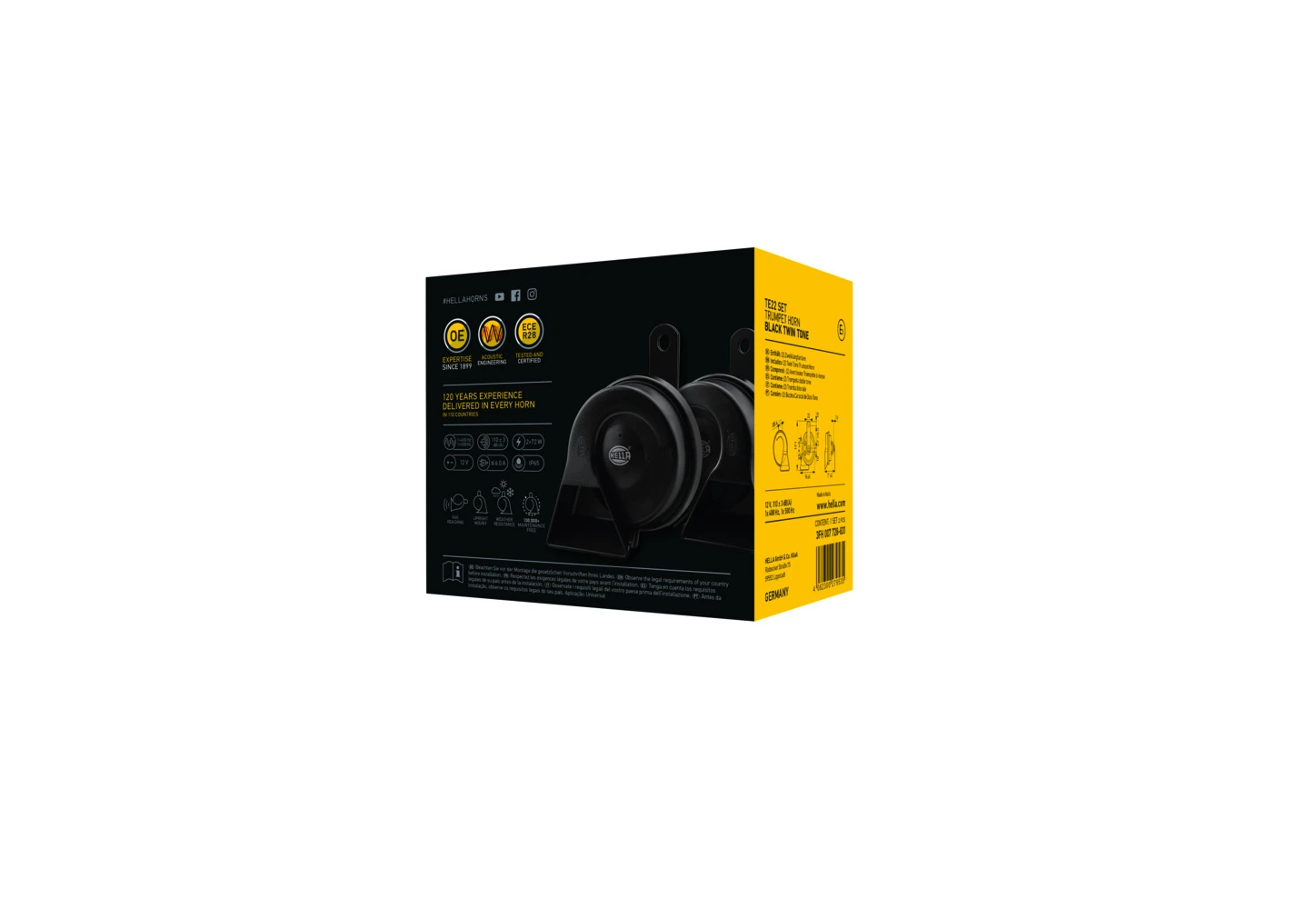 Звуковой сигнал 3FH007728831 HELLA