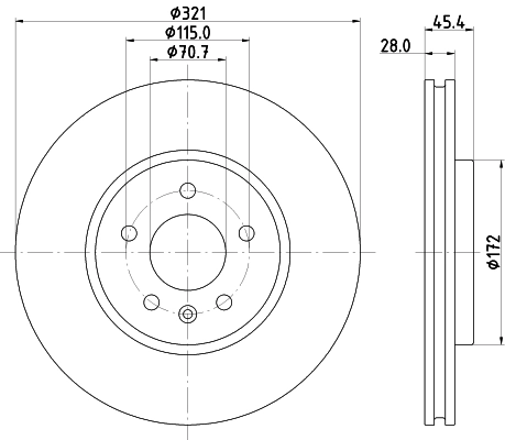 Тормоз дисковый передний Power Stop AR82194EVC цена, от 90.10 USD