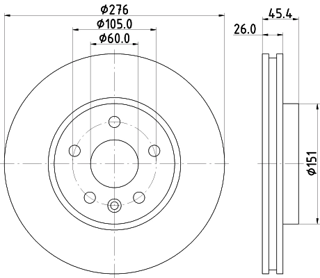Купить 13515905 Peugeot/Citroen Ротор тормозной