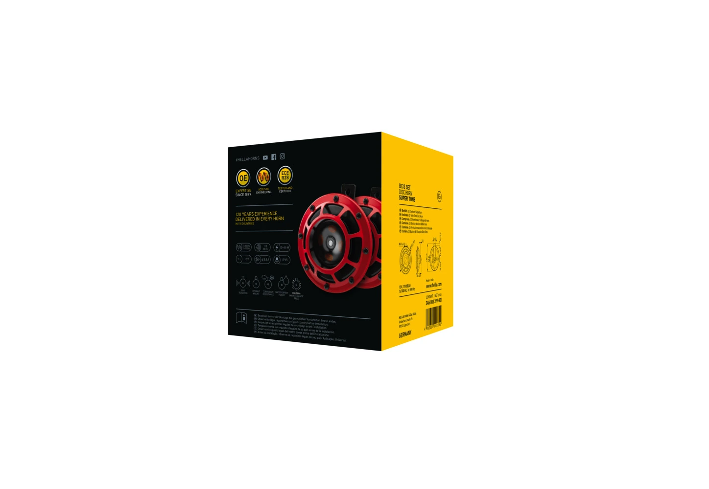 Купить 3AG003399801 HELLA Сигнал звуковой (клаксон)