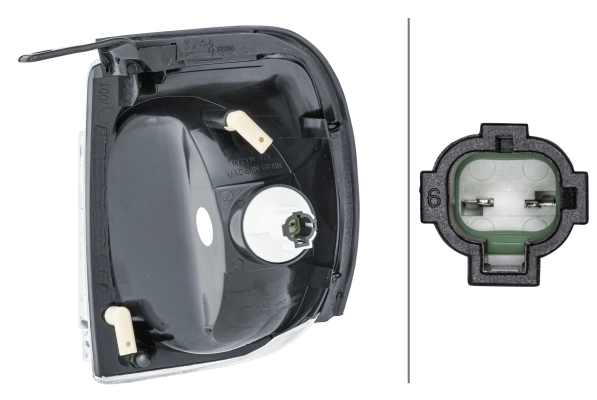 2BA964255041 HELLA Piloto intermitente derecho original y equivalente