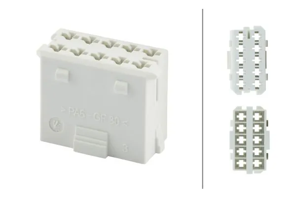 8JD010076002 HELLA Разъем (фишка) датчика износа тормозных колодок
