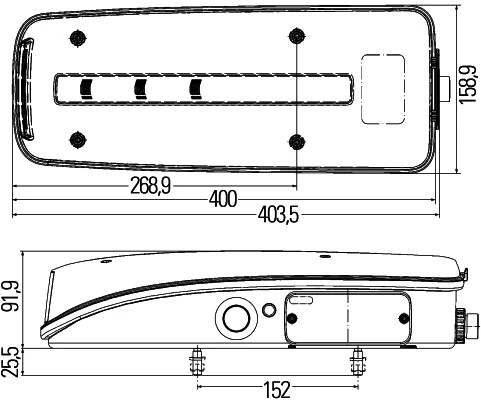2129985 Scania Стекло задней фары, левой