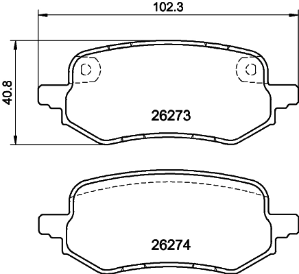 Купить 2413374 Ford Колодки тормозные задние, дисковые