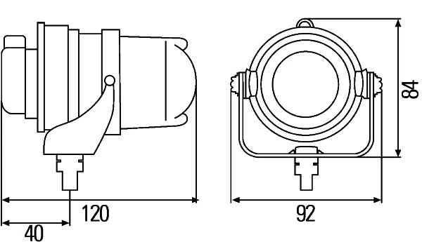1F0008390801 HELLA Противотуманки