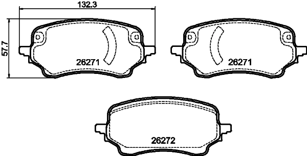 Тормозные колодки Ford 2588897