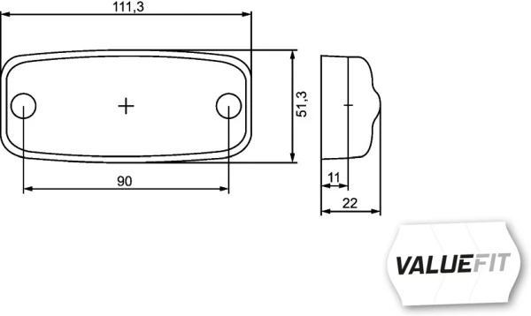 2PS357008001 HELLA Фонари опознавательные