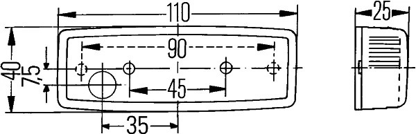 2PS006717031 HELLA Габарит-указатель поворота