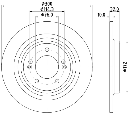 Disco do freio traseiro Hyundai Tucson 4 NX4E