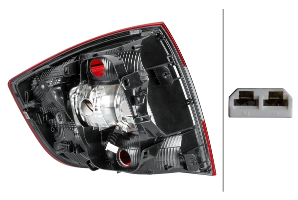 Фонари задние на Skoda Rapid  NH3, NK3, NK6