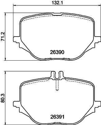 A0004209402 Mercedes Колодки тормозные дисковые комплект