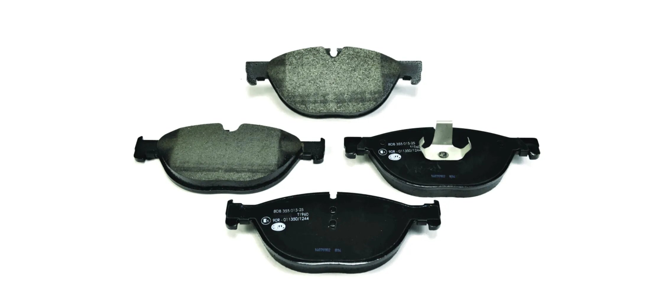 Колодки тормозные передние дисковые HELLA 8DB355015251