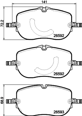 Колодки Mercedes A0004200004 цена, от 63.08 USD