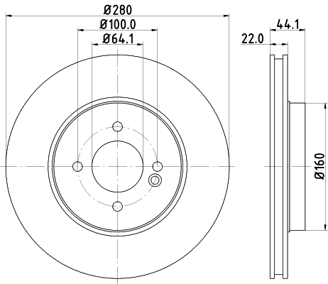Купить 8DD355113751 HELLA Ротор тормозной