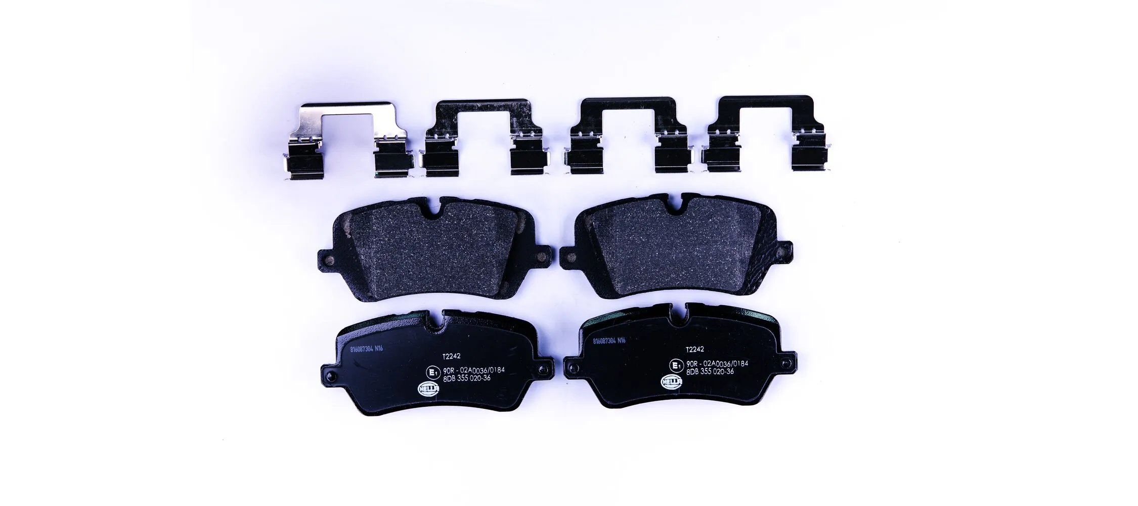 Колодки тормозные задние дисковые HELLA 8DB355020361